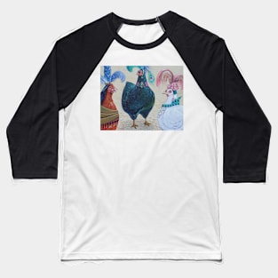 Hen Gossip Baseball T-Shirt